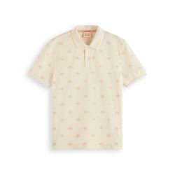 Scotch & Soda Polo with all-over pattern - beige (1536)