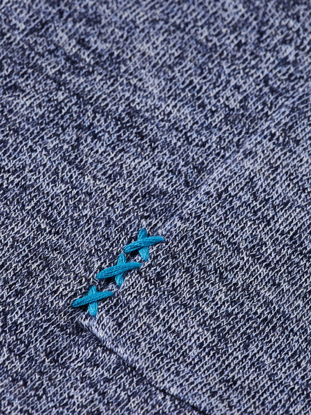Scotch & Soda Linen Cotton Blend Sweater - blue (6865)