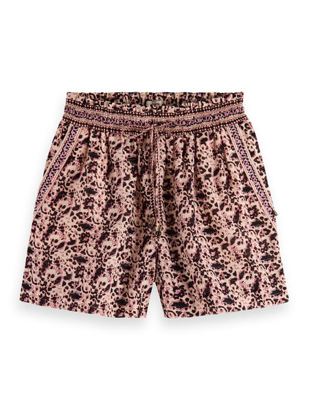 Scotch & Soda Shorts with all-over pattern - purple (7244)
