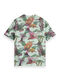 Scotch & Soda T-shirt with all-over print - green (7206)