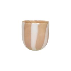 Pomax Vase / Candle jar - Cannes - white/beige (IVO)