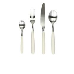 Pomax 16-piece cutlery set - silver/beige (OWH)
