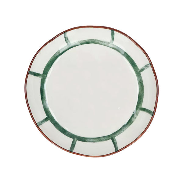 Pomax Assiette (Ø 20cm) - Mykonos - blanc/vert/brun (GRE)