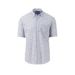 Fynch Hatton Summer print shirt   - blue (604)
