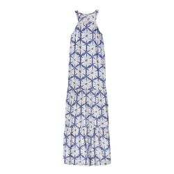 Yerse Dress with allover pattern - white/blue (153)