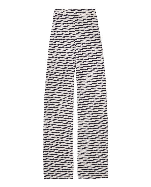 Yerse Pantalon à rayures - blanc/noir (255)