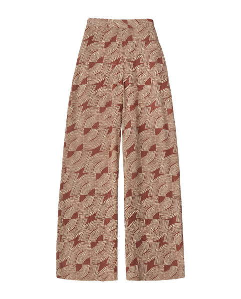 Yerse Pantalon à motif all-over - brun (113)