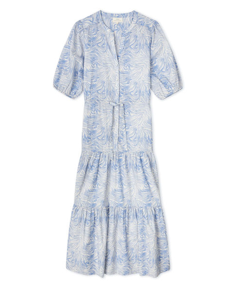Yerse Kleid mit Allover-Muster - blau (151)