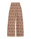 Yerse Trousers with an all-over pattern - brown (113)