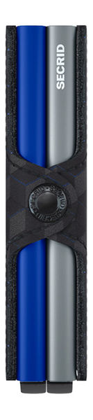 Secrid Twinwallet TOP (7x10,2x2,5cm) - schwarz/grau/blau (BLUE)