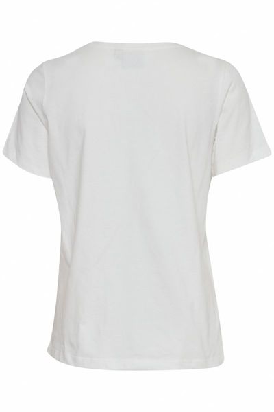 ICHI T-Shirt mit Herzprint - weiß (114201)