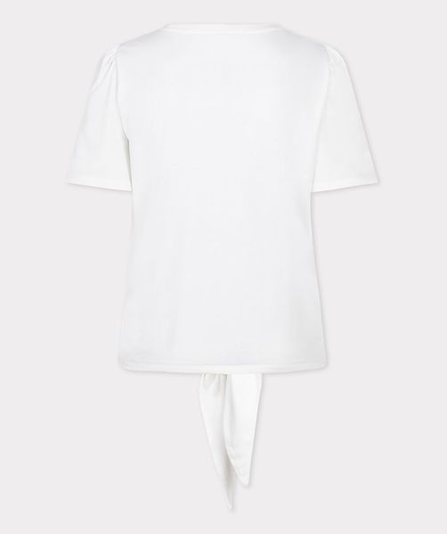 Esqualo T-Shirt mit Knotendetail - weiß (OFFWHITE)