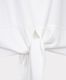 Esqualo T-shirt with knot detail - white (OFFWHITE)