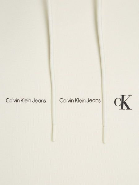 Calvin Klein Jeans Repeat-Logo-Hoodie - weiß (CGA)