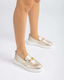 Unisa Loafers with sports soles - gold/beige (PLATINO)
