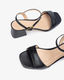 Unisa Sandals with a wide heel - black (BLACK)