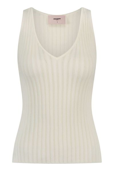 Freebird Knitted top - Kori - white (Off-white)