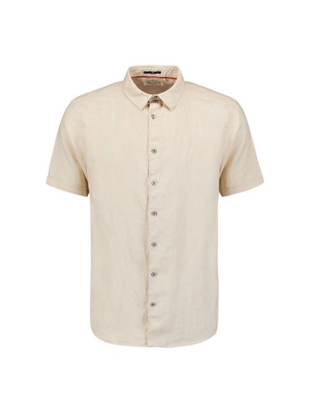 No Excess Short-sleeved linen shirt - beige (122)