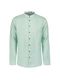 No Excess Shirt Granddad Linen Solid - green (58)
