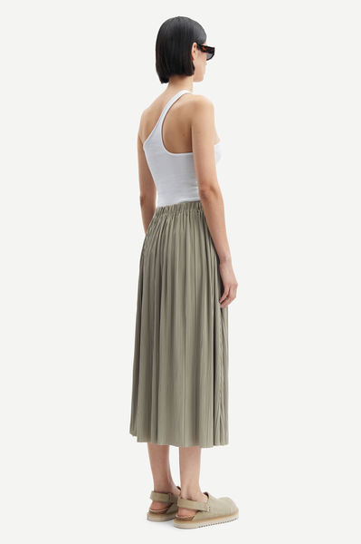 Samsøe & Samsøe Pleated skirt - Uma Skirt - beige (Silver Sage)