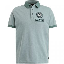 PME Legend Polo shirt with badges - green (Green)