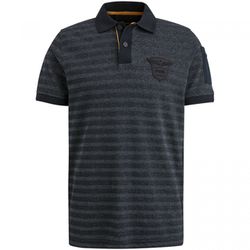 PME Legend Polo shirt with striped pattern - blue (5281)