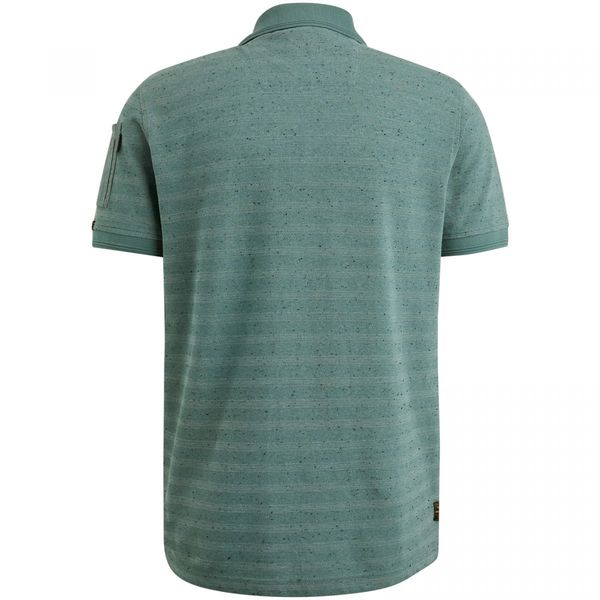 PME Legend Polo shirt with striped pattern - green (6019)