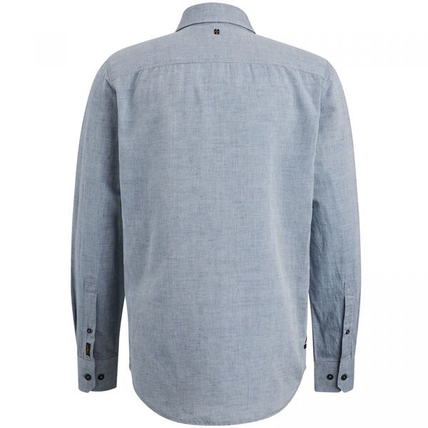 PME Legend Cotton-linen shirt - blue (5187)