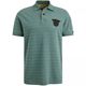 PME Legend Polo shirt with striped pattern - green (6019)