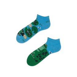 Many Mornings Socks - Froggy Low - green/blue (00)