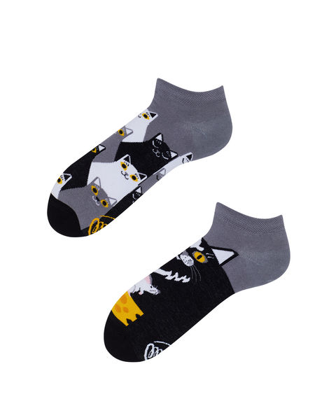 Many Mornings Socks - Cat - gray (00)