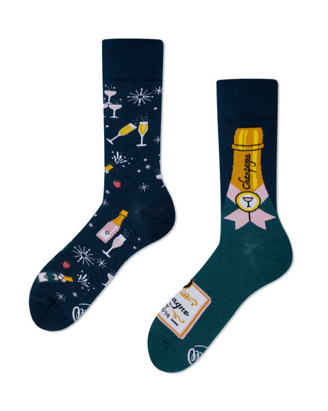 Many Mornings Chaussettes - Champagne Shower - bleu (00)