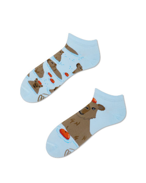Many Mornings Socks - Capybara - brown/blue (00)