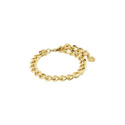 Pilgrim Recycled curb chain bracelet - Charm - gold (GOLD)