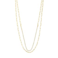 Pilgrim Recycled necklace - Rowan - gold (GOLD)