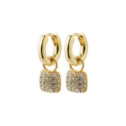 Pilgrim Recycled crystal hoop earrings - Cindy - gold (GOLD)