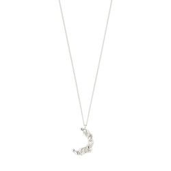 Pilgrim Recycled necklace - Moon - silver (SILVER)
