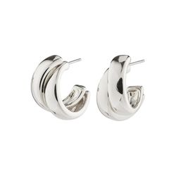 Pilgrim Boucles d'oreilles recyclées - Orit   - silver (SILVER)