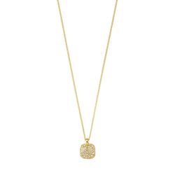 Pilgrim Recycled crystal pendant necklace - Cindy - gold (GOLD)