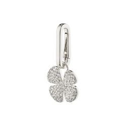 Pilgrim Recycled clover pendant - Charm - silver (SILVER)