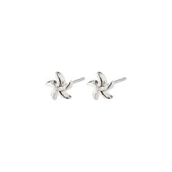 Pilgrim Recycled starfish earrings - Oakley - silver (SILVER)
