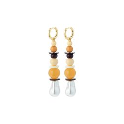 Pilgrim Boucles d'oreilles multicolores - Naila - gold/orange (GOLD)