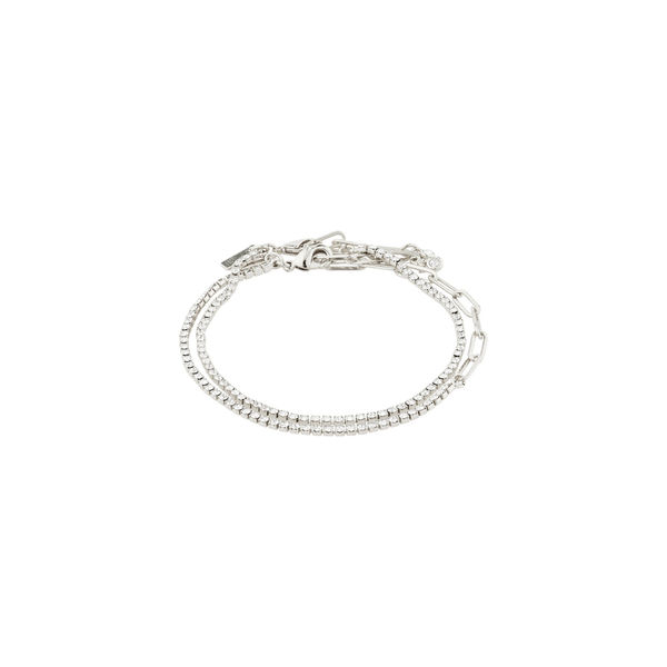 Pilgrim Crystal bracelet - Rowan - silver (SILVER)