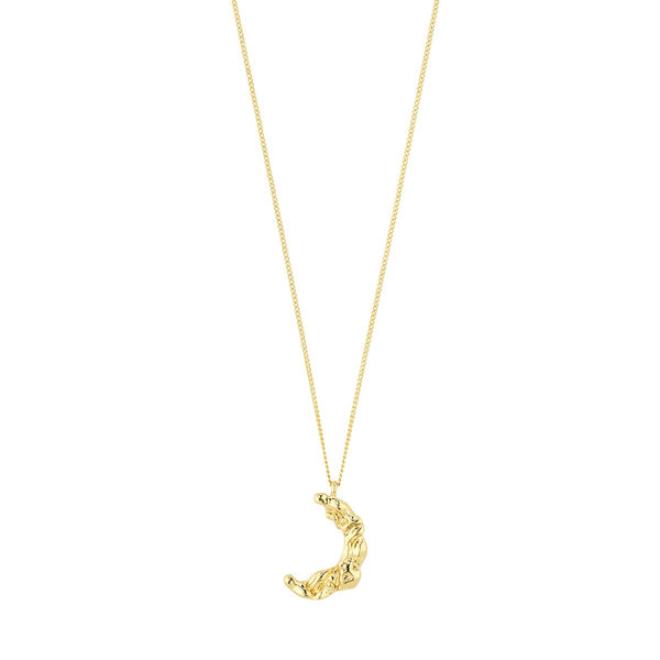 Pilgrim Recycled necklace - Moon - gold (GOLD)