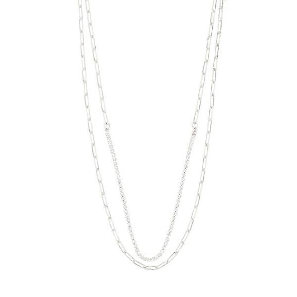 Pilgrim Recycled necklace - Rowan - silver (SILVER)