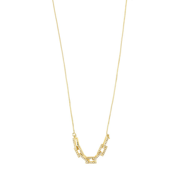 Pilgrim Halskette mit Anhänger aus recyceltem Kristall – Coby - gold (GOLD)