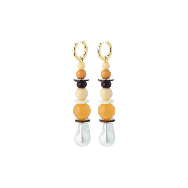 Pilgrim Boucles d'oreilles multicolores - Naila - gold/orange (GOLD)