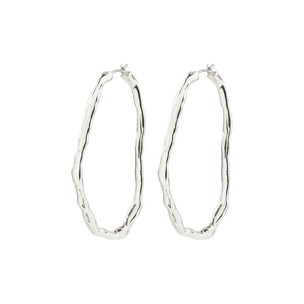 Pilgrim Recycled earrings - Hoop Light - silver (SILVER)