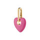 Pilgrim Recycled heart pendant - Charm - gold/pink (GOLD)