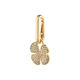 Pilgrim Recycled clover pendant - Charm - gold (GOLD)